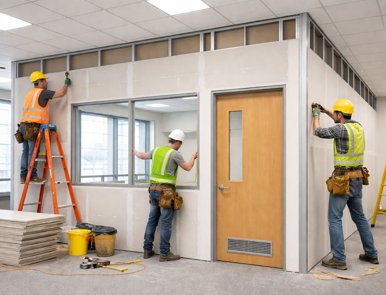 Gypsum Board Partion